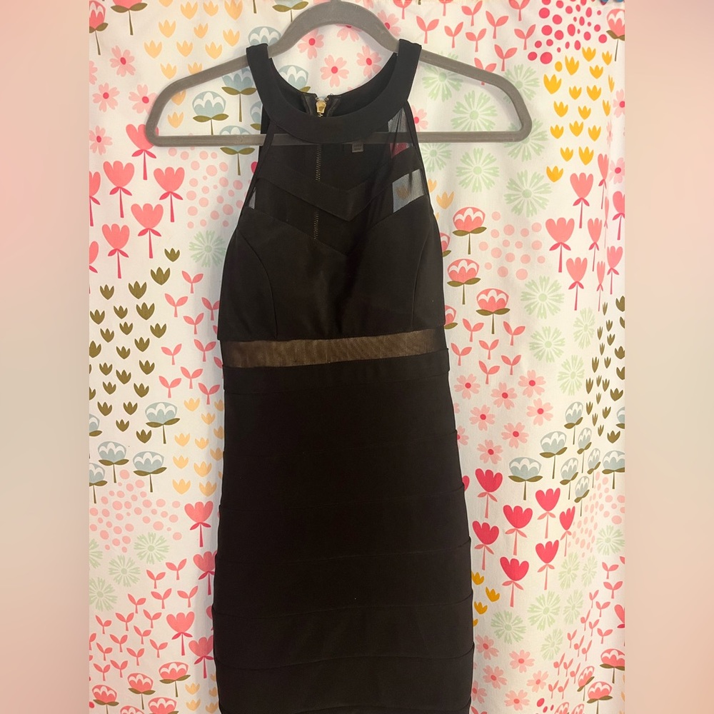 Black mini dress